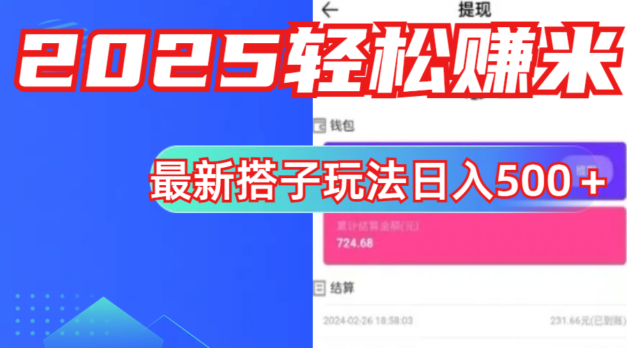 最新搭子项目玩法