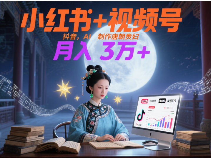 AI轻松制作唐朝贵妇IP